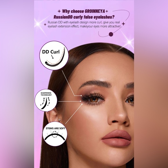 Brand New Set of 7 Fake Eyelashes | 12mm - Picture 2 of 6